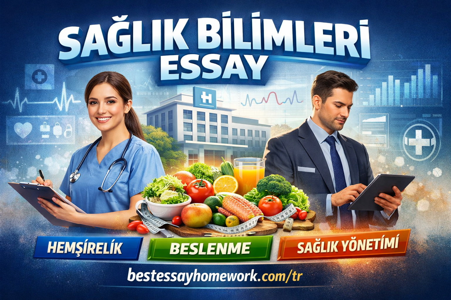 Read more about the article Sağlık Bilimleri Essay | Hemşirelik, Beslenme, Sağlık Yönetimi
