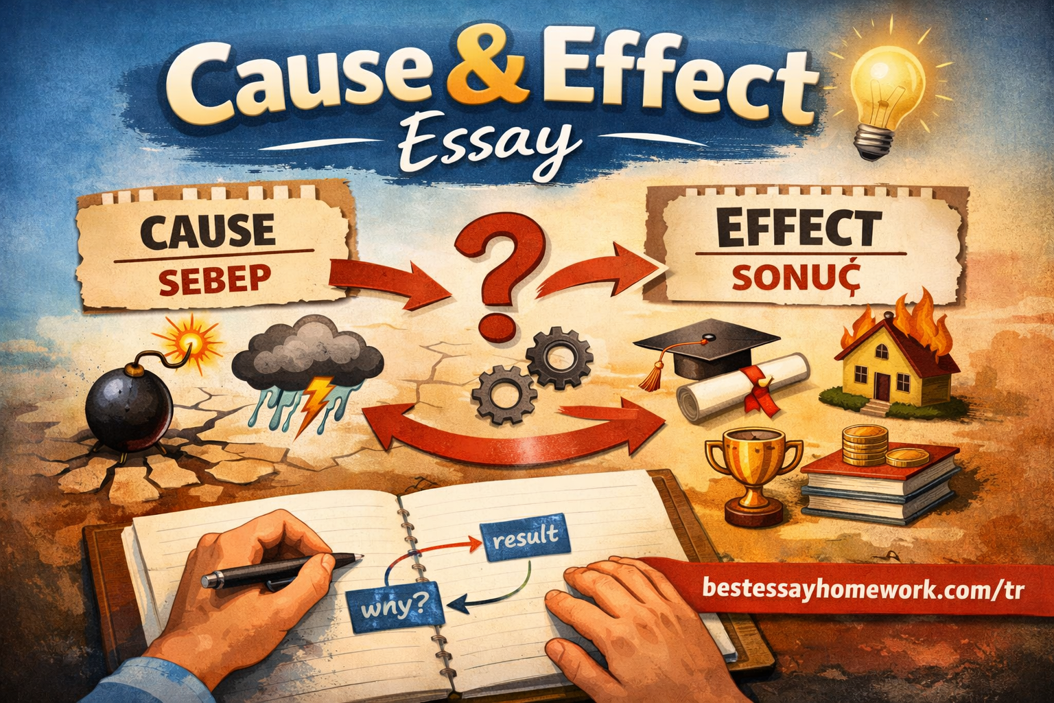 Read more about the article Cause & Effect Essay – Olayların Kök Sebeplerini ve Sonuçlarını Analiz Edin