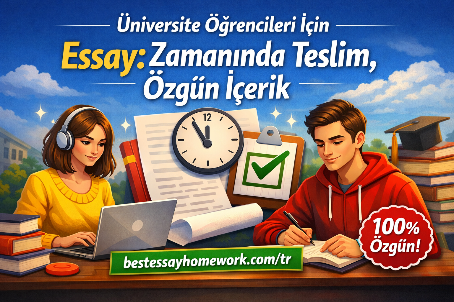 Read more about the article Üniversite Öğrencileri İçin Essay: Zamanında Teslim, Özgün İçerik