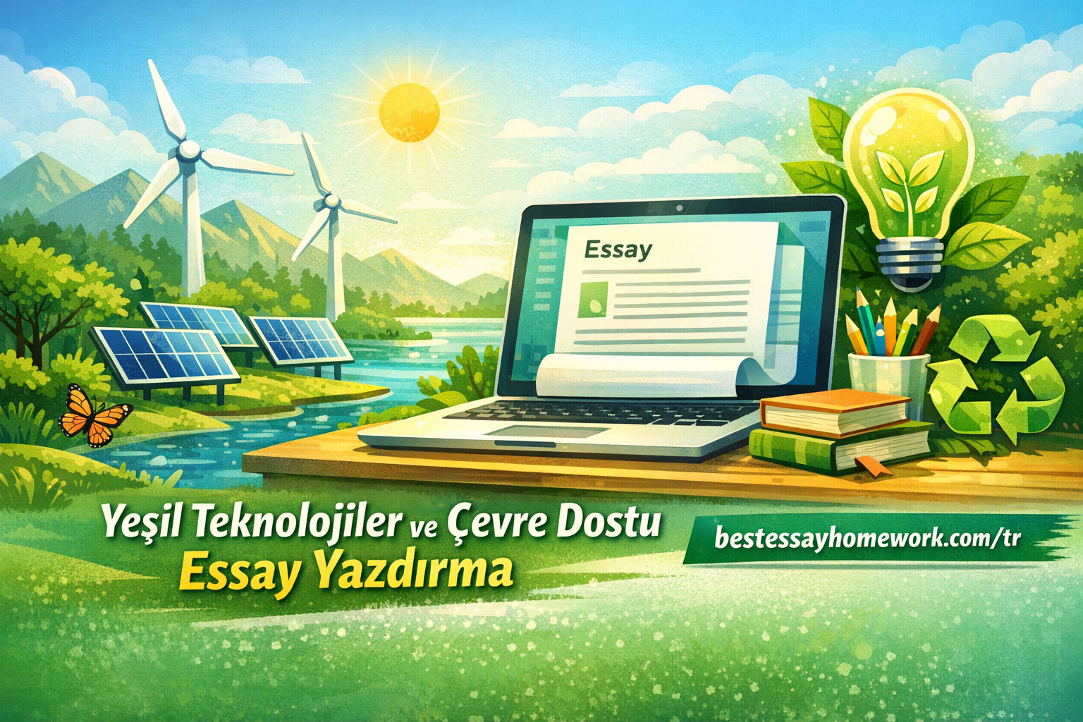Read more about the article Yeşil Teknolojiler ve Çevre Dostu Essay Yazdırma