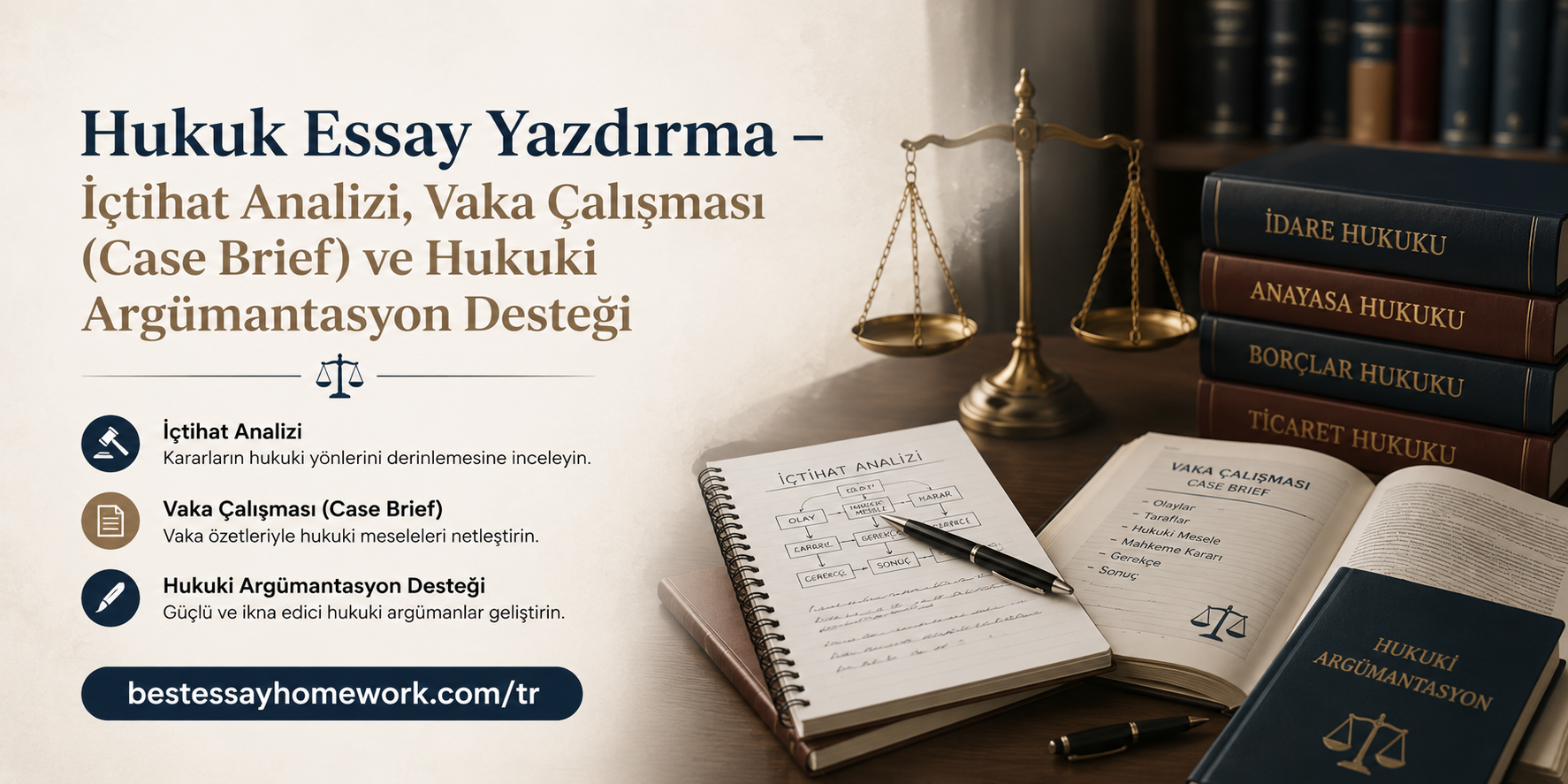 Read more about the article Hukuk Essay Yazdırma – İçtihat Analizi, Vaka Çalışması (Case Brief) ve Hukuki Argümantasyon Desteği